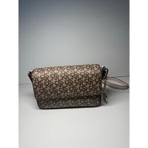 DKNY Sina Flap Crossbody Shoulder Bag DKNY Signature Print